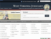 Tablet Screenshot of courtswv.gov